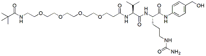 Molecular structure of the compound: Boc-PEG4-Val-Cit-PAB-OH