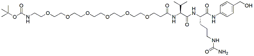 Molecular structure of the compound: Boc-PEG6-Val-Cit-PAB-OH