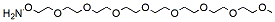 Molecular structure of the compound: Aminooxy-PEG8-methane HCl salt