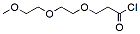 Molecular structure of the compound: m-PEG3-acid chloride