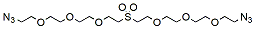 Molecular structure of the compound: Azide-PEG3-Sulfone-PEG3-azide