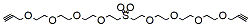 Molecular structure of the compound: Propargyl-PEG3-Sulfone-PEG3-propargyl