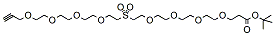 Molecular structure of the compound: Propargyl-PEG4-Sulfone-PEG4-t-butyl ester