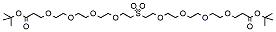Molecular structure of the compound: t-Butyloxycarbonyl-PEG4-Sulfone-PEG4-t-butyl ester