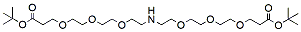 Molecular structure of the compound: NH-bis(PEG3-t-butyl ester)