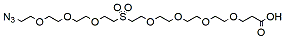 Molecular structure of the compound: Azido-PEG3-Sulfone-PEG4-acid