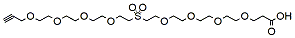 Molecular structure of the compound: Propargyl-PEG4-Sulfone-PEG4-acid