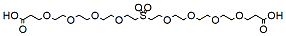 Molecular structure of the compound: Acid-PEG4-Sulfone-PEG4-acid