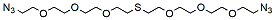 Molecular structure of the compound: Azido-PEG3-S-PEG3-azide