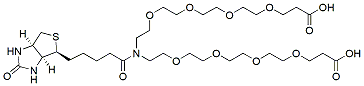 Molecular structure of the compound: N-Biotin-N-bis(PEG4-acid)