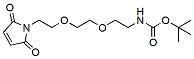 Molecular structure of the compound: Mal-PEG2-NH-Boc