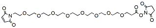 Molecular structure of the compound: Mal-PEG8-NHS ester