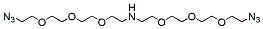 Molecular structure of the compound: NH-bis(PEG3-azide)