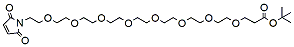 Molecular structure of the compound: Mal-PEG8-t-butyl ester