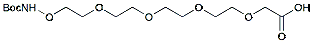 Molecular structure of the compound: t-Boc-Aminooxy-PEG4-CH2CO2H