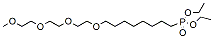 Molecular structure of the compound: m-PEG4-(CH2)8-phosphonic acid ethyl ester