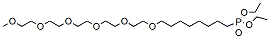 Molecular structure of the compound: m-PEG6-(CH2)8-phosphonic acid ethyl ester