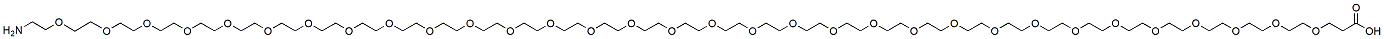 Molecular structure of the compound: Amino-PEG32-acid, HCl salt
