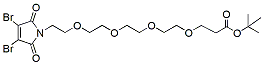 Molecular structure of the compound: 3,4-Dibromo-Mal-PEG4-t-butyl ester