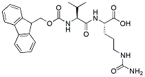 Molecular structure of the compound: Fmoc-Val-Cit