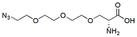 Molecular structure of the compound: azido-tris(ethylenoxy)-L-alanine TFA Salt