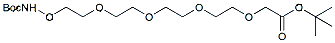 Molecular structure of the compound: t-Boc-Aminooxy-PEG4-CH2CO2-t-Bu