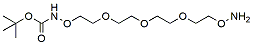 Molecular structure of the compound: t-Boc-Aminooxy-PEG3-oxyamine