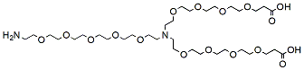 Molecular structure of the compound: N-(Amino-PEG5)-N-bis(PEG4-acid) HCl salt