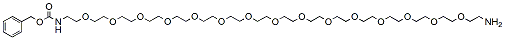 Molecular structure of the compound: Cbz-N-amido-PEG15-amine