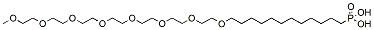 Molecular structure of the compound: m-PEG8-(CH2)12-phosphonic acid