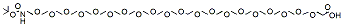 Molecular structure of the compound: t-Boc-N-amido-PEG20-acid