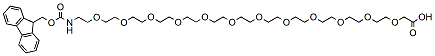 Molecular structure of the compound: Fmoc-NH-PEG12-CH2COOH