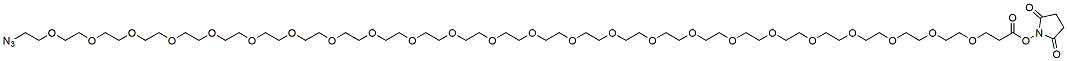 Molecular structure of the compound: Azido-PEG24-NHS ester