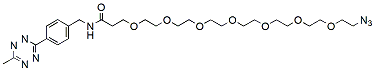 Molecular structure of the compound: Methyltetrazine-amido-PEG7-azide