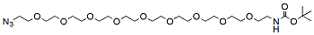 Molecular structure of the compound: t-boc-N-amido-PEG9-azide