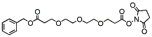 Molecular structure of the compound: Benzyloxy carbonyl-PEG3-NHS ester