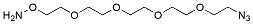 Molecular structure of the compound: Aminooxy-PEG4-azide