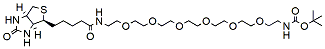 Molecular structure of the compound: Biotin-PEG6-NH-Boc