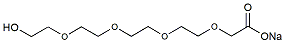 Molecular structure of the compound: Hydroxy-PEG4-CH2CO2H sodium salt