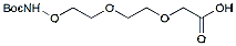 Molecular structure of the compound: t-Boc-Aminooxy-PEG2-CH2CO2H