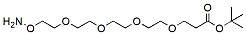 Molecular structure of the compound: Aminooxy-PEG4-t-butyl ester