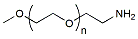 Molecular structure of the compound: m-PEG-NH2, MW 1,000