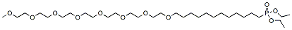 Molecular structure of the compound: m-PEG8-(CH2)12-phosphonic acid ethyl ester
