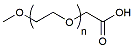 Molecular structure of the compound: m-PEG-CH2CO2H, MW 20,000