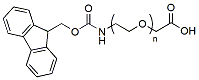Molecular structure of the compound: Fmoc-N-amido-PEG-CH2COOH, MW 3,400