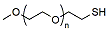 Molecular structure of the compound: m-PEG-thiol, MW 10,000