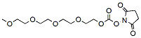 Molecular structure of the compound: m-PEG4-succinimidyl carbonate