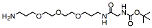 Molecular structure of the compound: Boc-Gly-amido-(CH2)3-PEG3-(CH2)3-amine