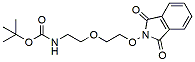 Molecular structure of the compound: (1,3-dioxoisoindolin-2-yl)-PEG2-Boc