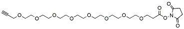 Molecular structure of the compound: Propargyl-PEG8-NHS ester